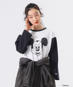 【+15%ポイントUP】【別注】Champion / ミッキーマウス / フットボール Tシャツ