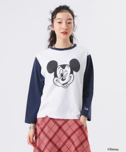 【+15%ポイントUP】【別注】Champion / ミッキーマウス / フットボール Tシャツ