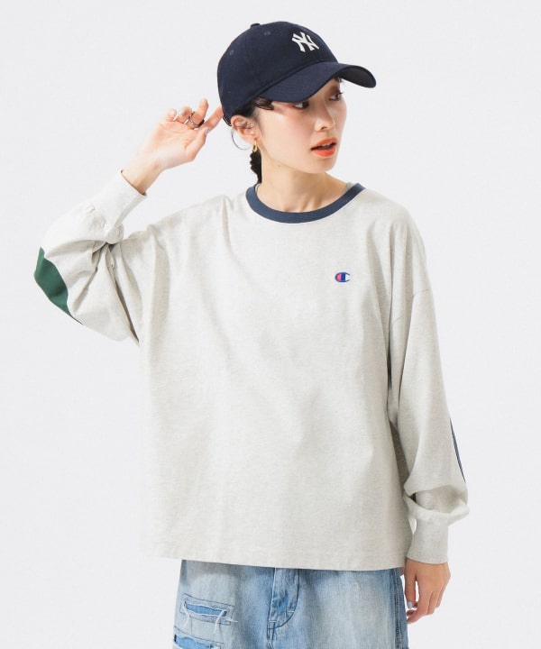 BEAMS - maillot×ナイモノねだり エルボーパッチカットソー BEAMS BOY（ビームスボーイ）の「エルボーパッチ バスク ロング