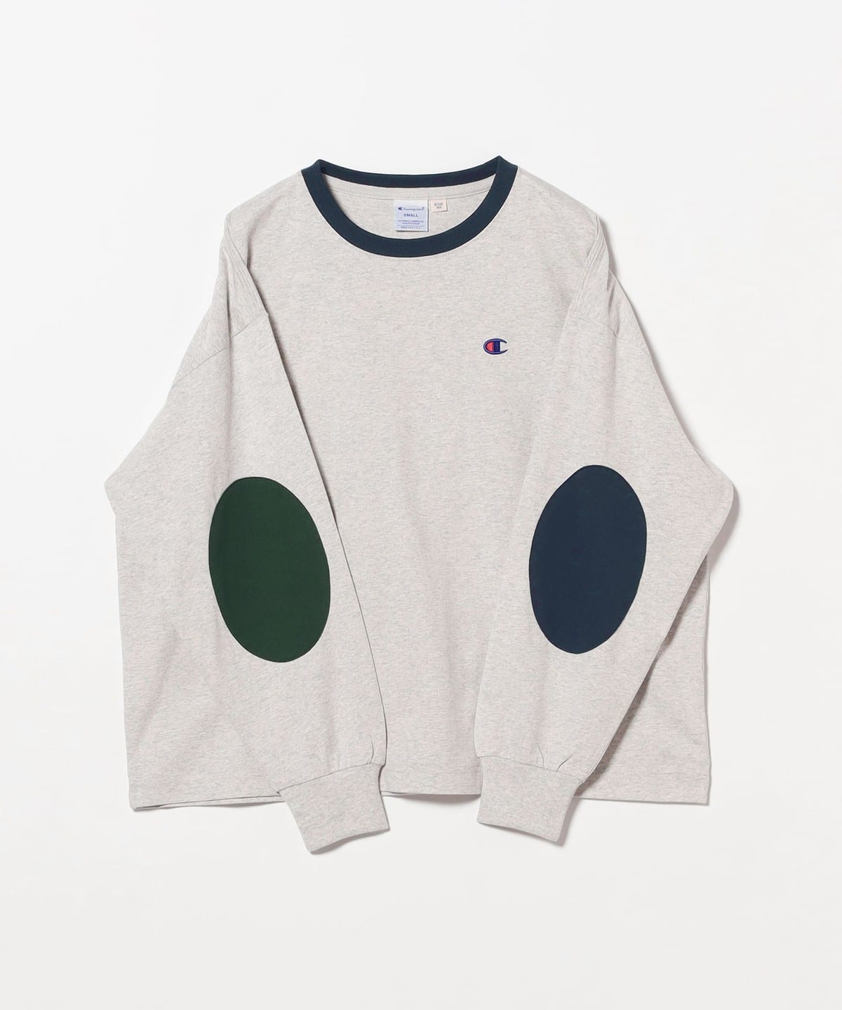 BEAMS BOY（ビームス ボーイ）【別注】Champion / エルボーパッチ T