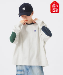【+15%ポイントUP】【別注】Champion / エルボーパッチ Tシャツ