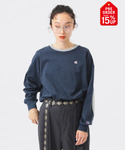 【+15%ポイントUP】【別注】Champion / エルボーパッチ Tシャツ