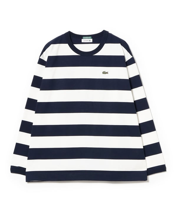 BEAMS BOY 【別注】 LACOSTE/ストライプ ロングスリーブTシャツ BEAMS BOY（ビームス ボーイ）【別注】LACOSTE / ボーダー