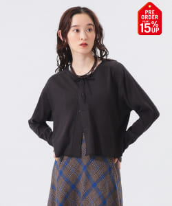 【+15%ポイントUP】ヘンリーネック レース カーディガン