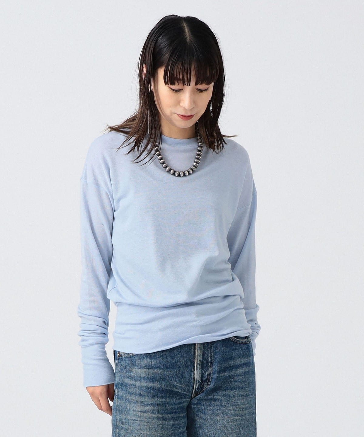 〈女裝〉羊毛羅紋長版上衣