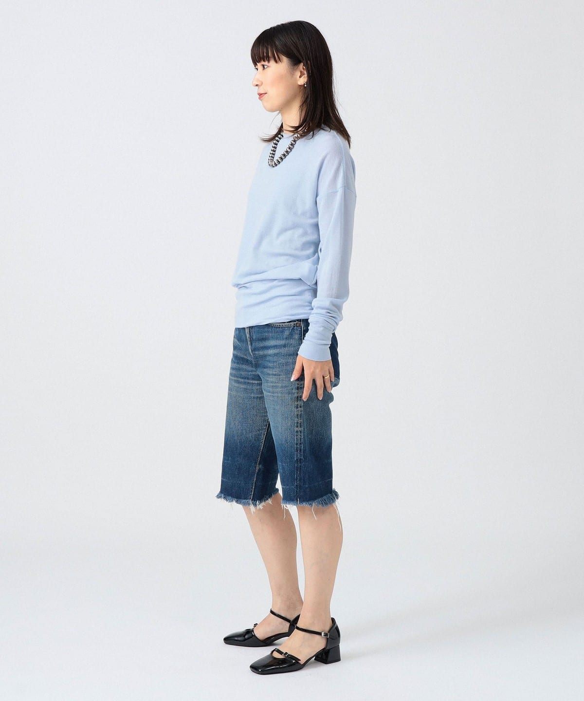 〈女裝〉羊毛羅紋長版上衣