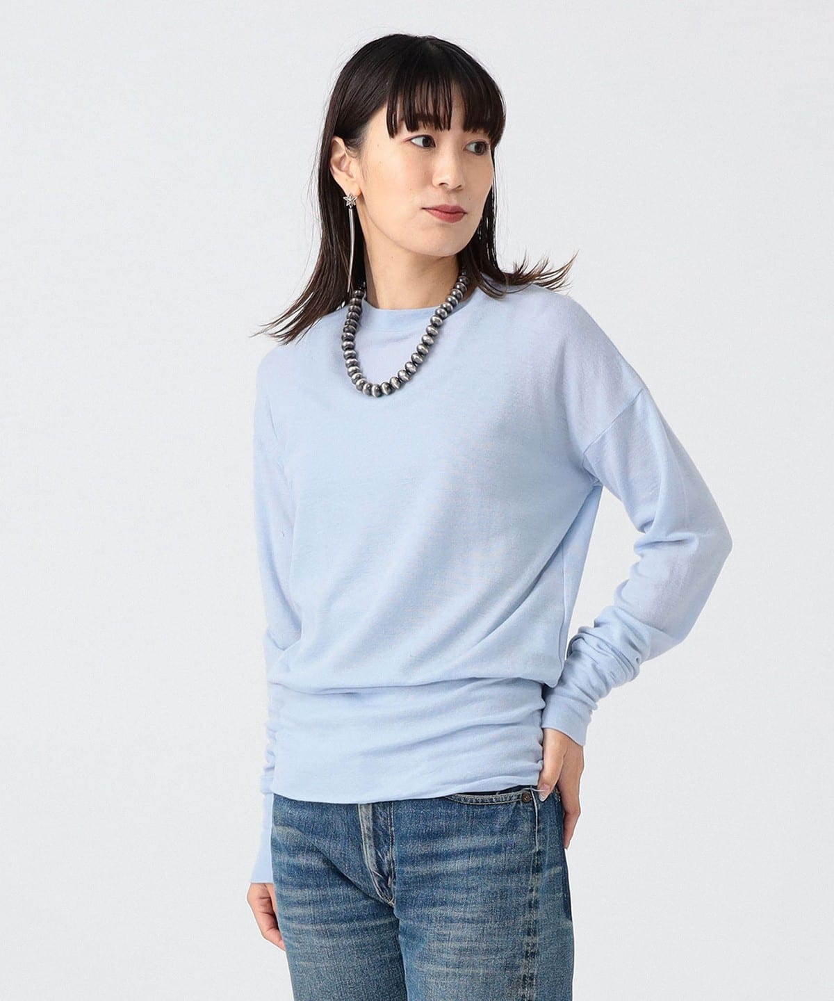 〈女裝〉羊毛羅紋長版上衣