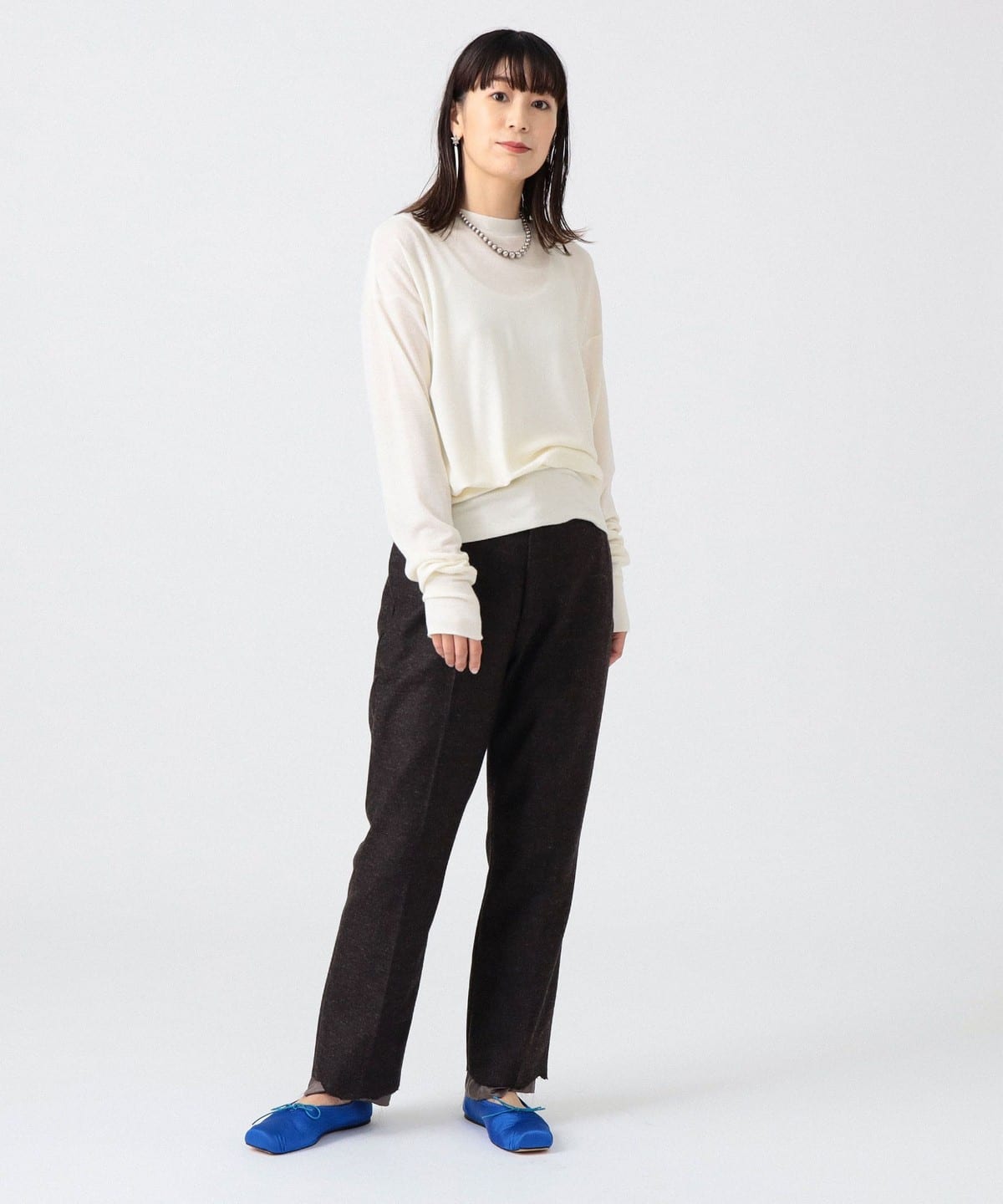 〈女裝〉羊毛羅紋長版上衣