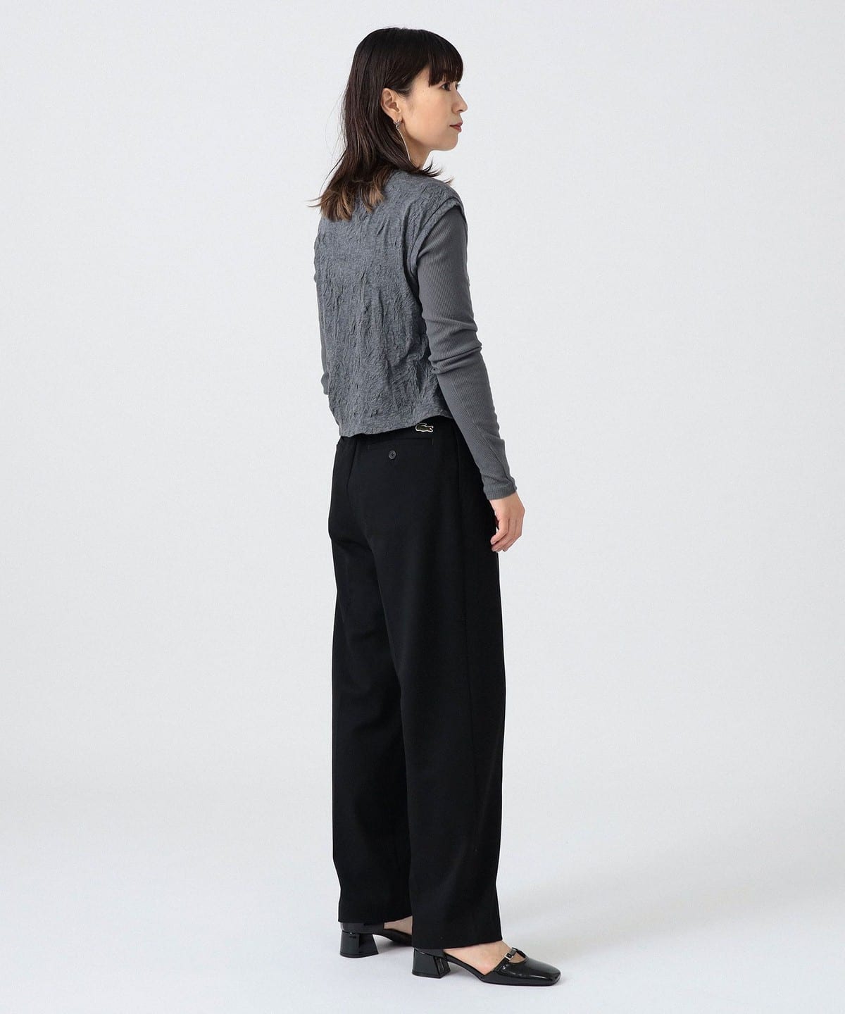 〈女裝〉長袖上衣 + 背心 兩件組
