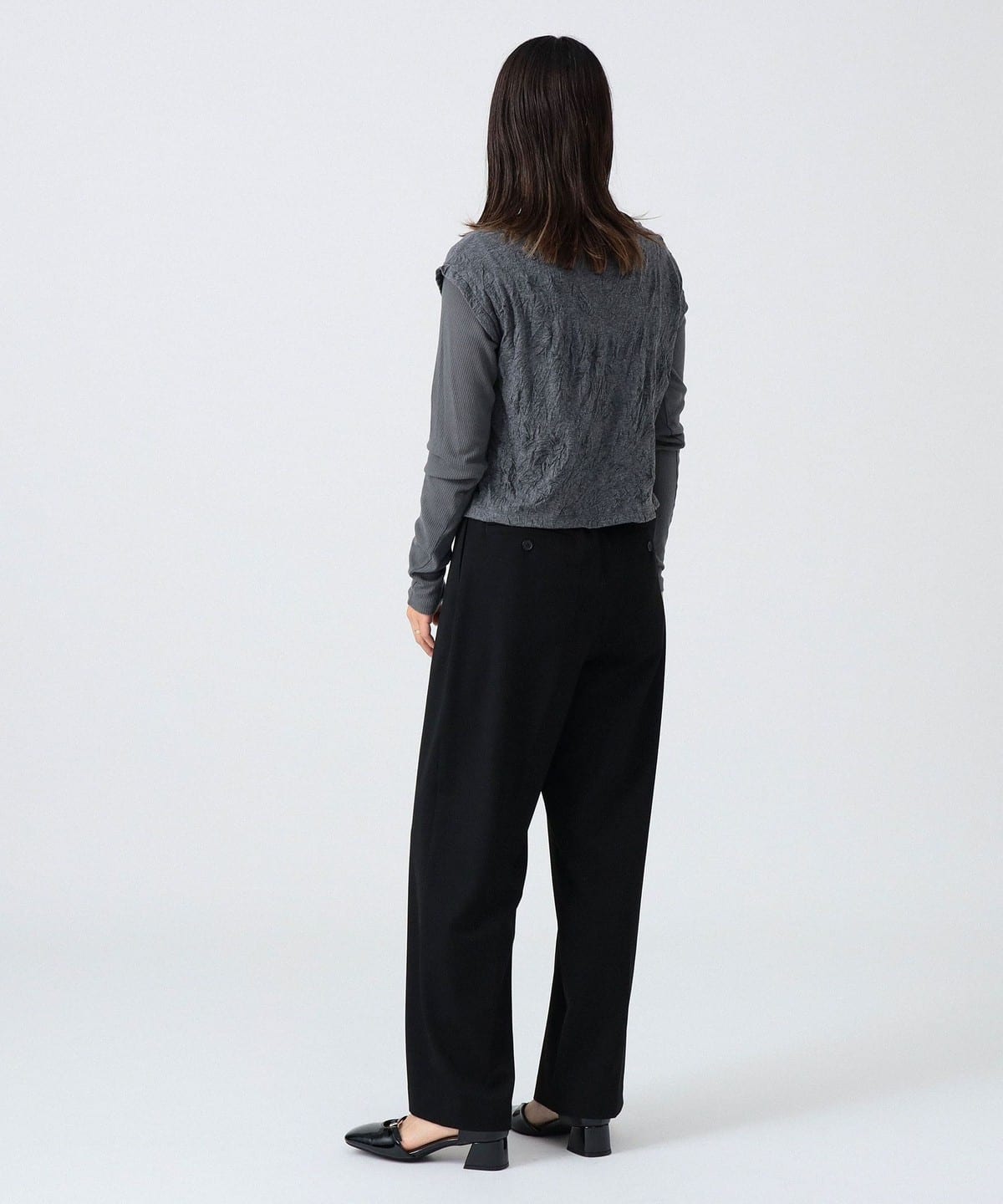 〈女裝〉長袖上衣 + 背心 兩件組