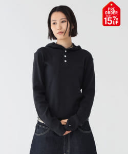 【+15%ポイントUP】【別注】Healthknit × maturely / フーデッド ヘンリー ロングスリーブ