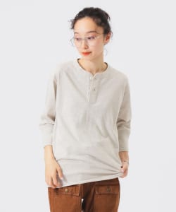 【別注】Healthknit / BB ヘンリーネック Tシャツ ７分袖