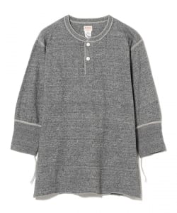 ▲【別注】Healthknit / BB ヘンリーネック Tシャツ ７分袖