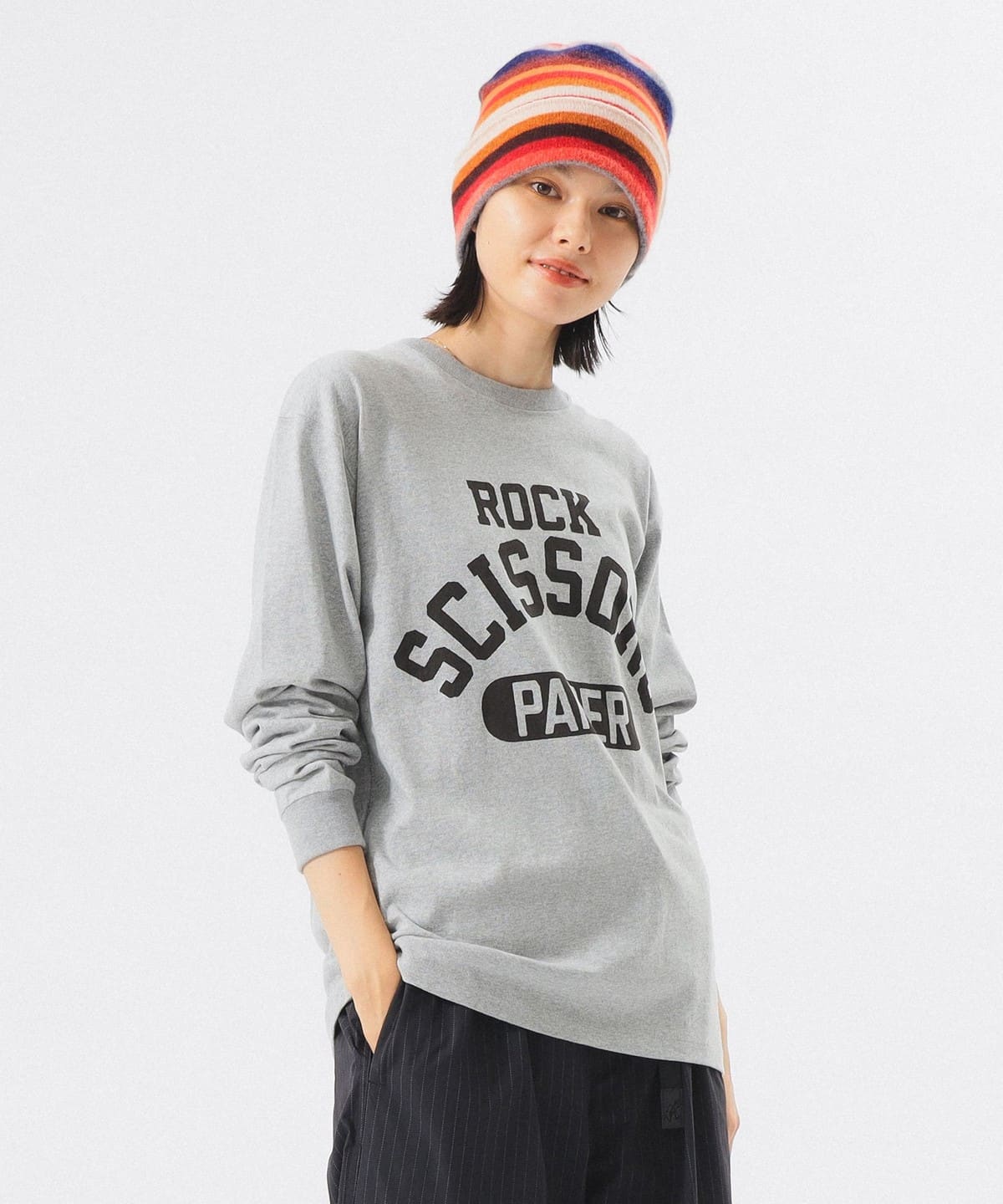 【別注】SCREEN STARS スクリーンスターズ / プリント ロングスリーブ Tシャツ Tシャツ・カットソー WOMEN GREY ONE SIZE 【別注】SCREEN STARS スクリーンスターズ / プリント ロングスリーブ Tシャツ Tシャツ・カットソー WOMEN GREY ONE SIZE