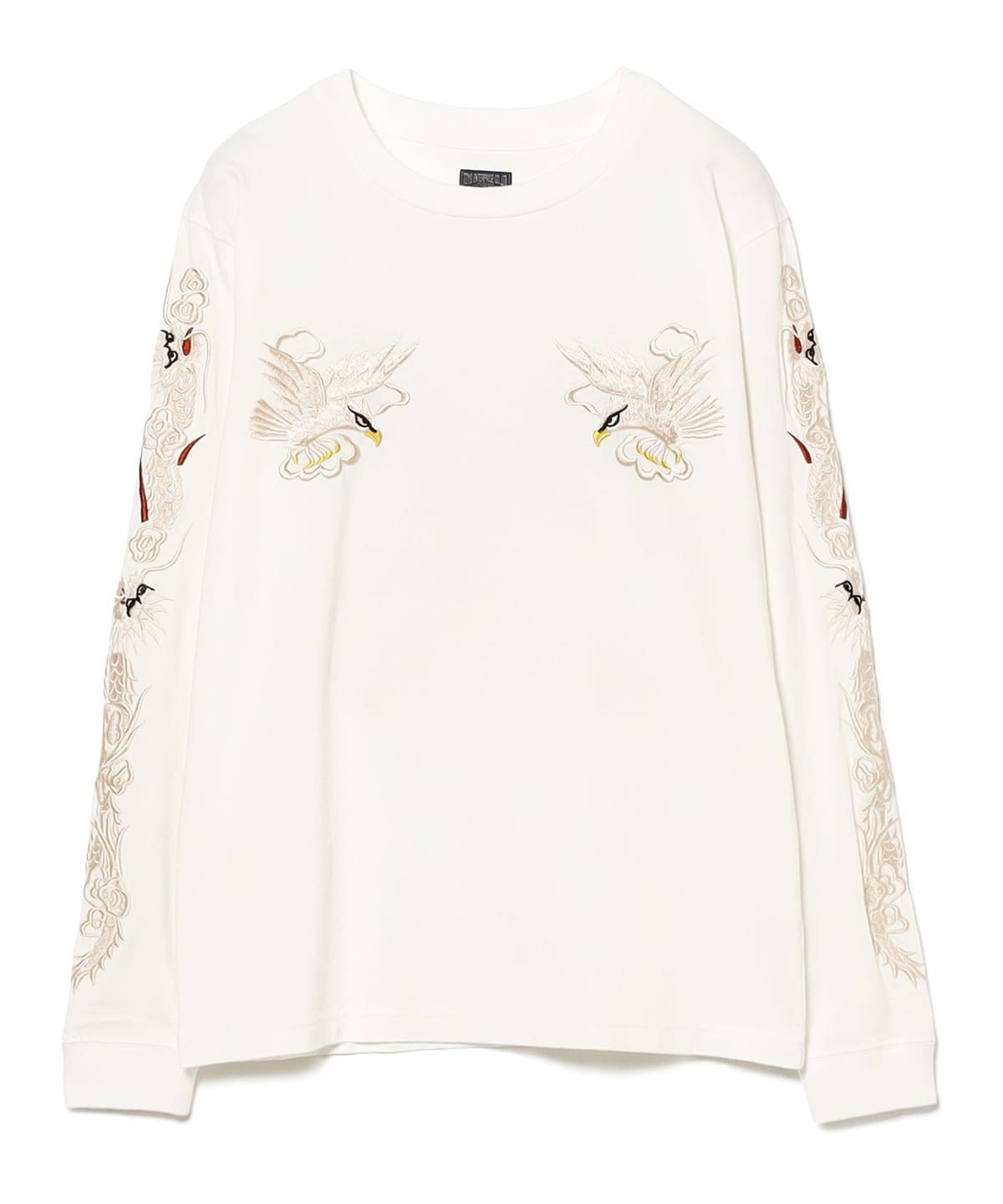 テーラー東洋 テーラートウヨウ / SUKA T-SHIRT EMBROIDERED "EAGLE" Tシャツ・カットソー WOMEN WHITE M テーラー東洋 テーラートウヨウ / SUKA T-SHIRT EMBROIDERED "EAGLE" Tシャツ・カットソー WOMEN WHITE M