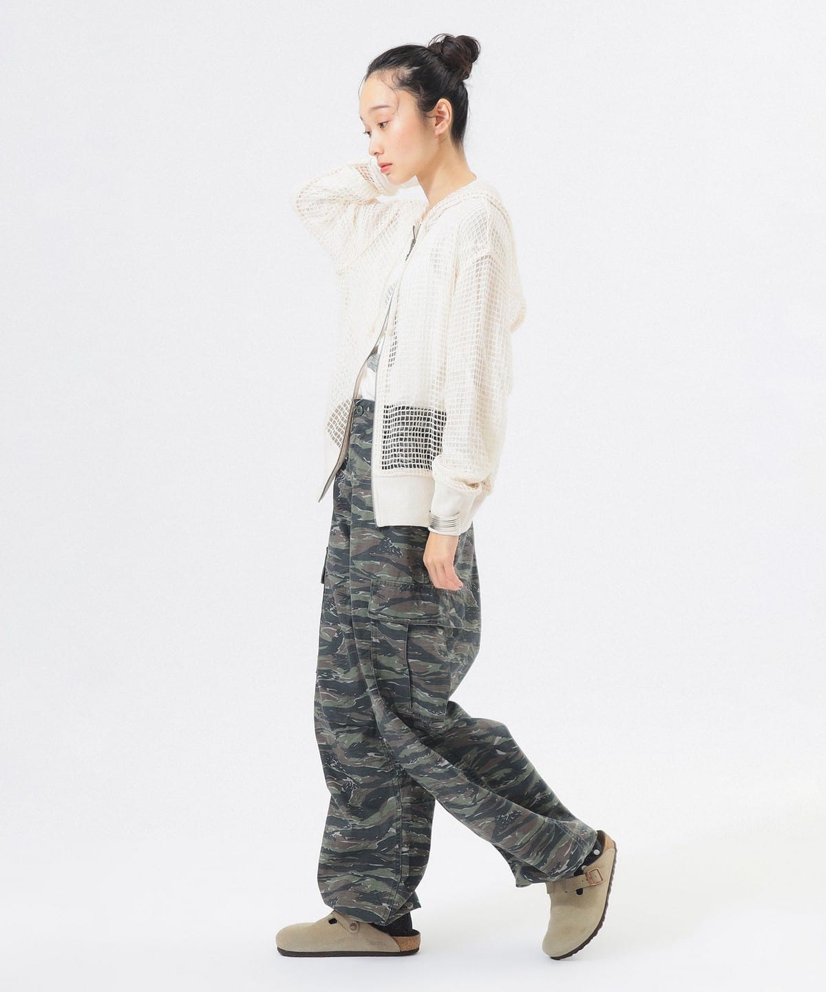 BEAMS BOY（ビームス ボーイ）ビッグ メッシュ フーディー（トップス