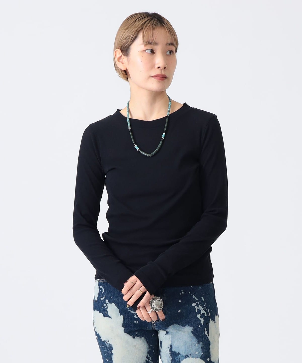 BEAMS JAPAN（ビームス ジャパン）〈WOMEN〉ベーシック ロングスリーブ