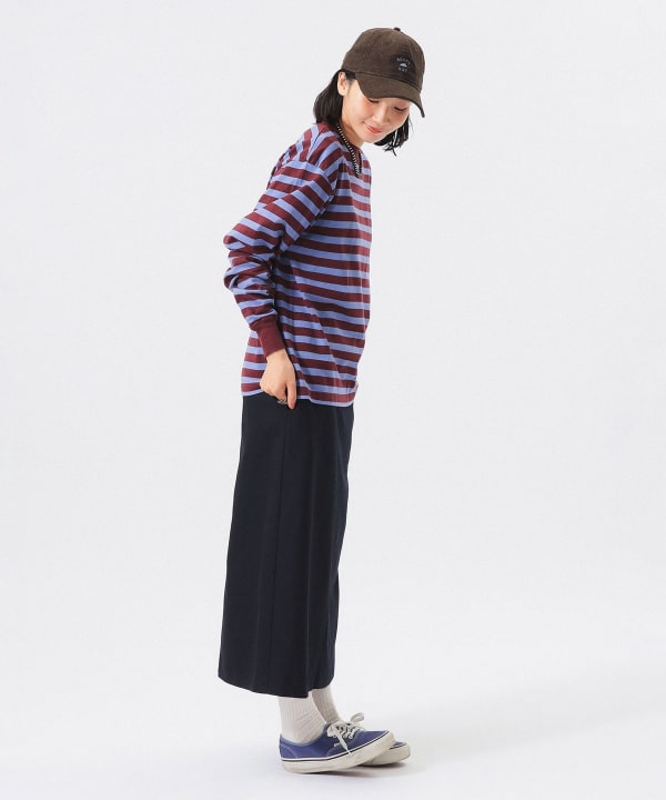 ベーシック ボーダー ロング スリーブ Model： H165 B80 W59 H85　Size： 1