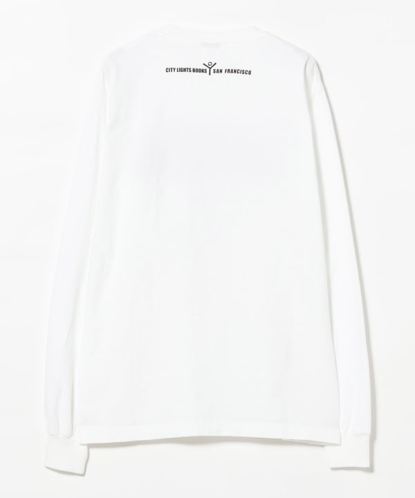 【別注】City Lights Bookstore × BEAMS BOY / Sticker Long Sleeve T-Shirts