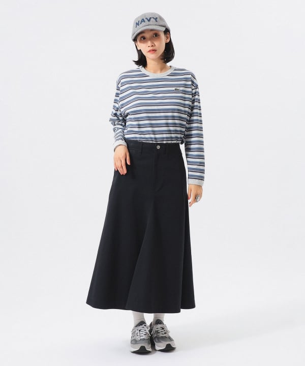 【別注】LACOSTE / マルチ ボーダー Tシャツ Model： H165 B80 W59 H85　Size： 36
