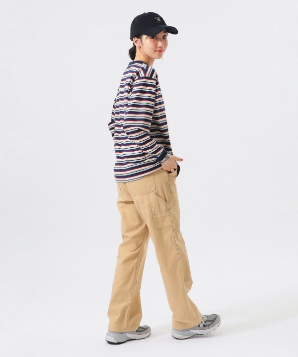 【別注】LACOSTE / マルチ ボーダー Tシャツ Model： H165 B80 W59 H85　Size： 36