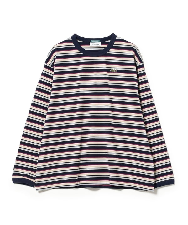 【別注】LACOSTE for BEAMS BOY / マルチ ボーダー Tシャツ