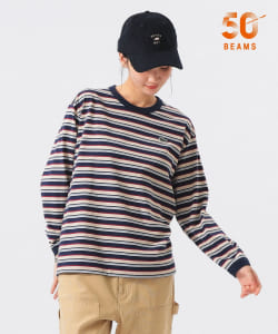 【別注】LACOSTE / マルチ ボーダー Tシャツ