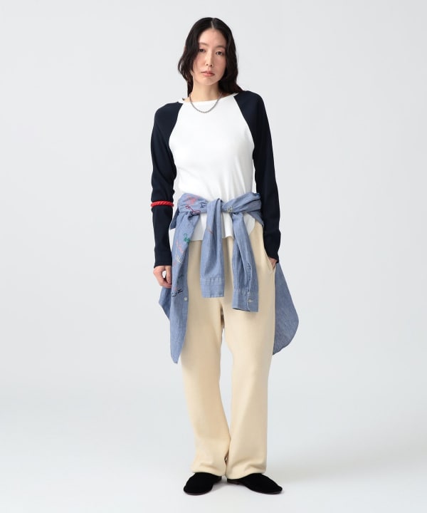 〈WOMEN〉ラグラン ロング スリーブ Model : H170 B83 W60 H87　Size : SIZE 1