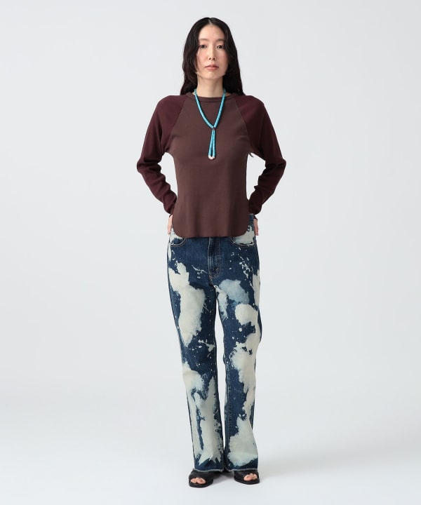 〈WOMEN〉ラグラン ロング スリーブ Model : H170 B83 W60 H87　Size : SIZE 1