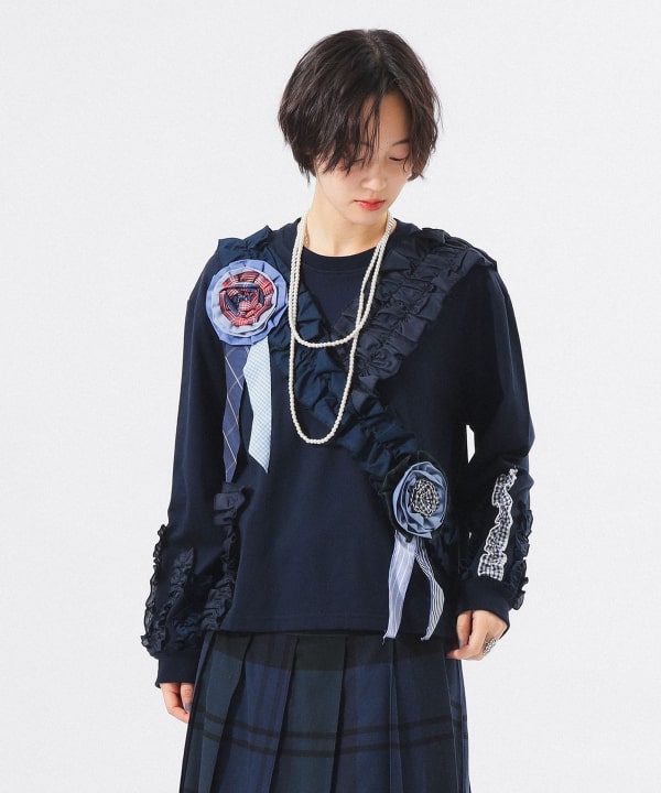 【限定販售】TORI-TO / 裝飾花朵 T恤