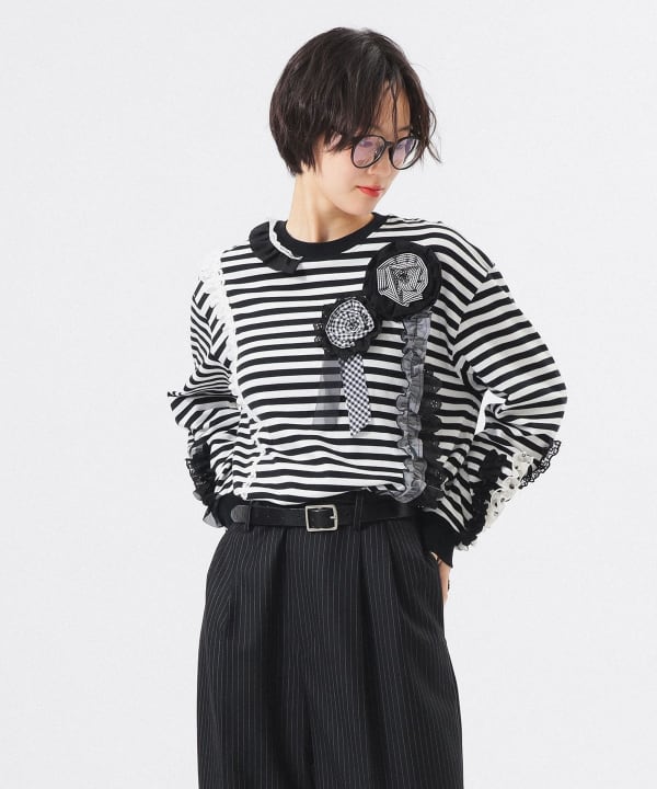 【別注】TORI-TO × BEAMS BOY / コサージュ Tシャツ