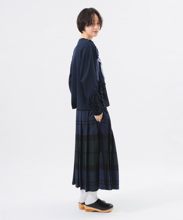 【別注】TORI-TO × BEAMS BOY / コサージュ Tシャツ Model : H166 B84 W60 H86　Size : ONE SIZE