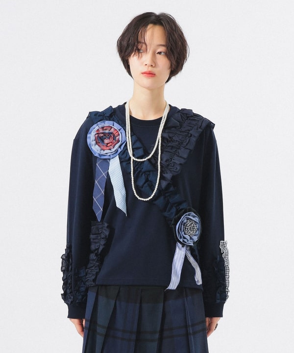 【別注】TORI-TO × BEAMS BOY / コサージュ Tシャツ