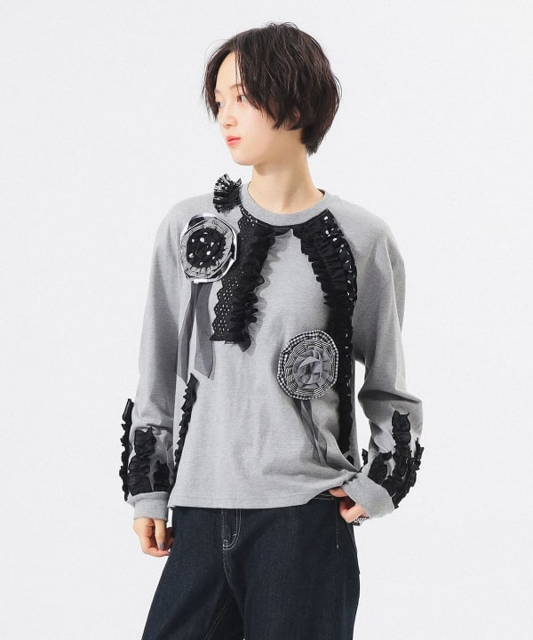 【限定販售】TORI-TO / 裝飾花朵 T恤