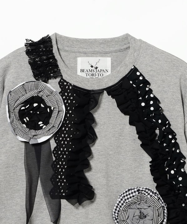 【別注】TORI-TO × BEAMS BOY / コサージュ Tシャツ
