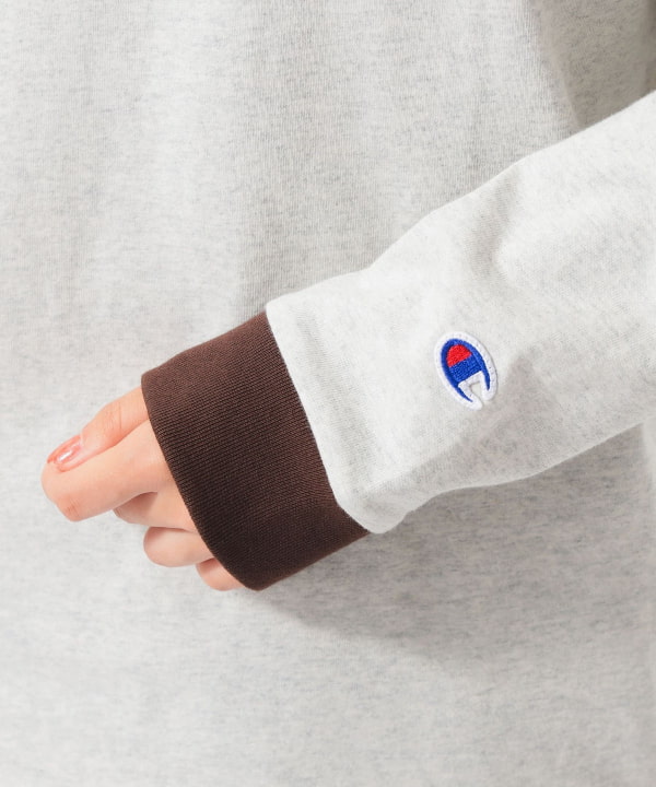 【別注】Champion / BOYロゴ リンガーTシャツ