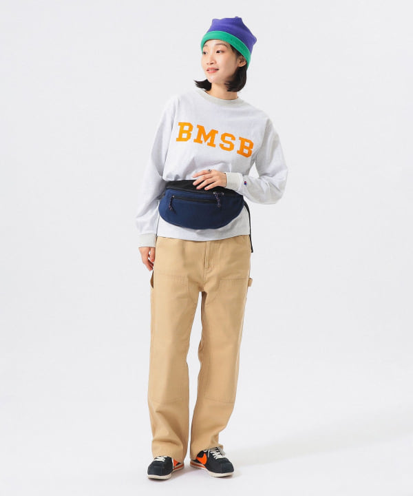 【別注】Champion / BOYロゴ リンガーTシャツ Model : H165 B80 W59 H85　Size : SIZE S