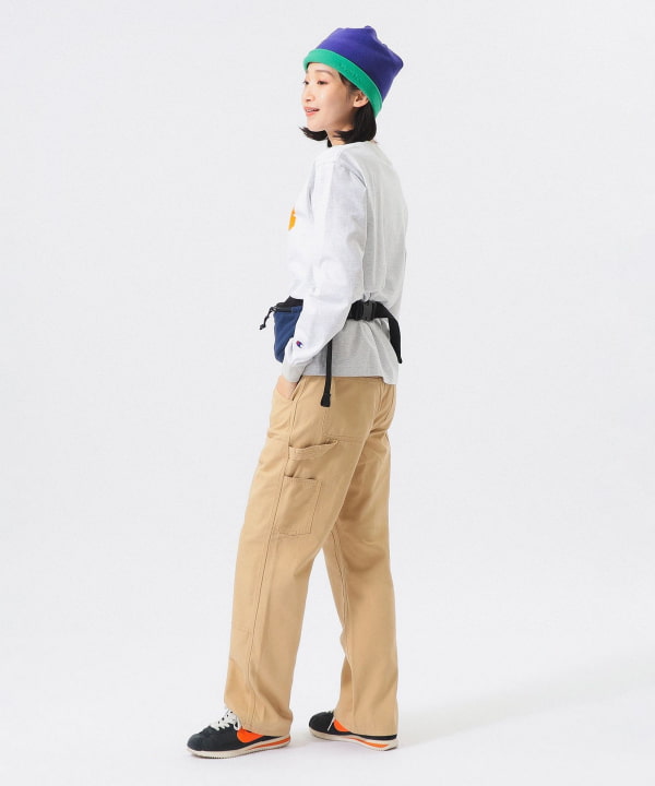 【別注】Champion / BOYロゴ リンガーTシャツ Model : H165 B80 W59 H85　Size : SIZE S