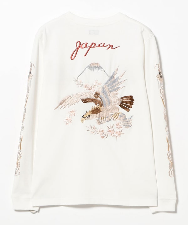 テーラー東洋 / LONG SLEEVE SUKA T-SHIRT EMBROIDERED “EAGLE”