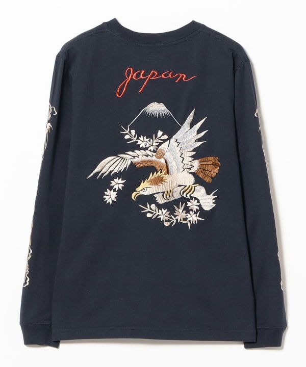 テーラー東洋 / LONG SLEEVE SUKA T-SHIRT EMBROIDERED “EAGLE”