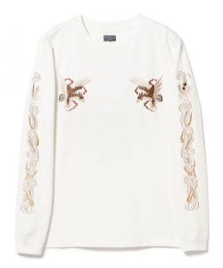 テーラー東洋 / LONG SLEEVE SUKA T-SHIRT EMBROIDERED “EAGLE”