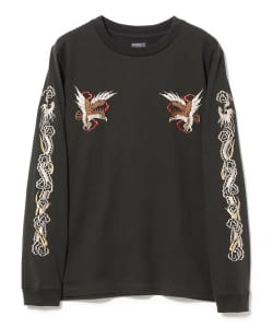 テーラー東洋 / LONG SLEEVE SUKA T-SHIRT EMBROIDERED “EAGLE”