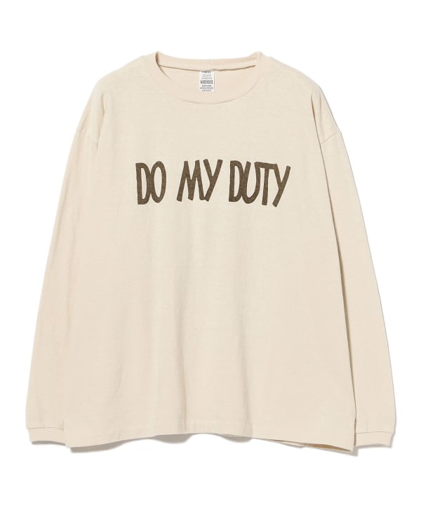 【別注】WAREHOUSE & CO. / プリント ロングスリーブ Tシャツ