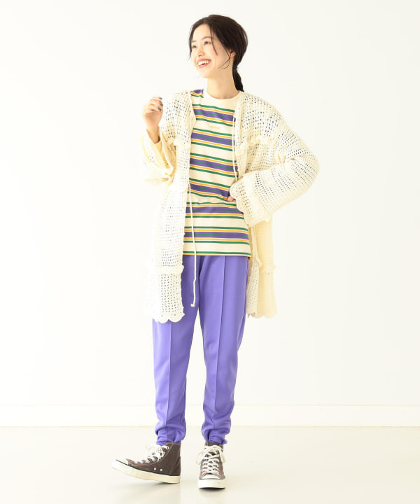 BEAMS BOY(ビームス ボーイ)BEAMS BOY / フリル ニット カーディガン ...