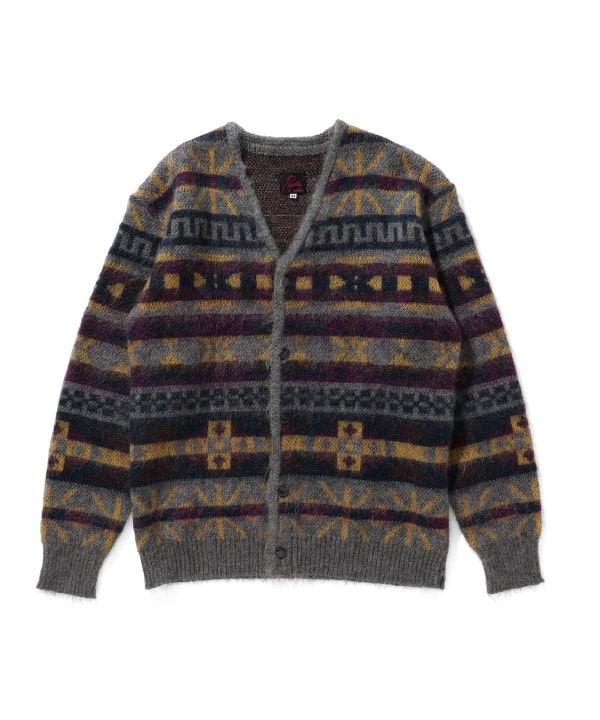 NEEDLES×BEAMS BOY/MLB別注 Mohair Cardigan-