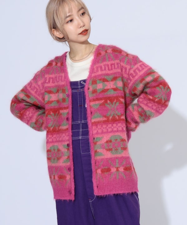 NEEDLES × BEAMS JAPAN別注 Mohair Cardigan