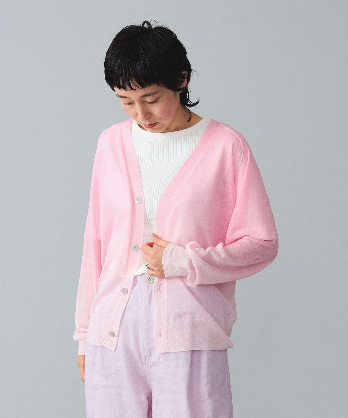 BEAMS BOY（ビームス ボーイ）maturely / Sheer Gradation Print