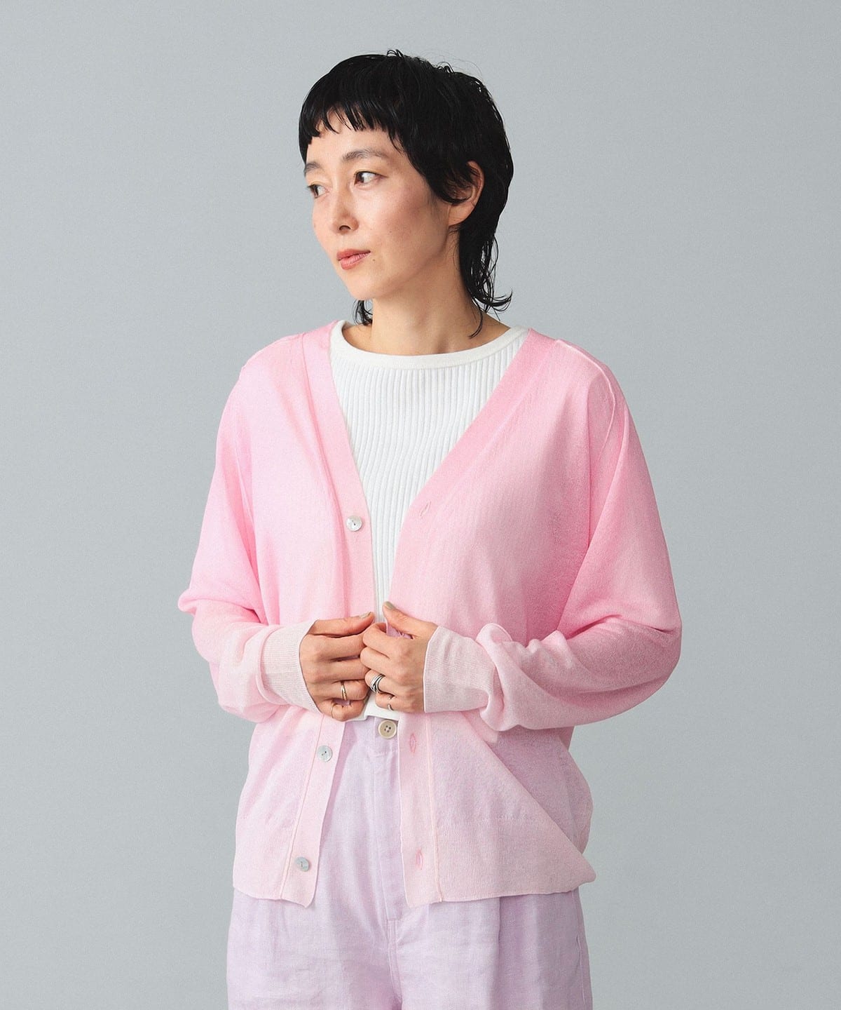 BEAMS BOY（ビームス ボーイ）maturely / Sheer Gradation Print