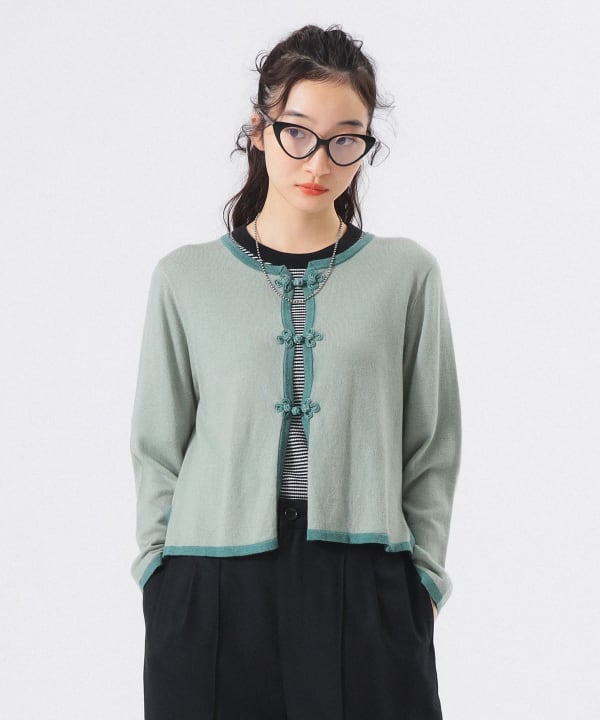 BEAMS GOLF ボーダー カーディガン 紺 M BEAMSGOLF - BEAMS GOLF