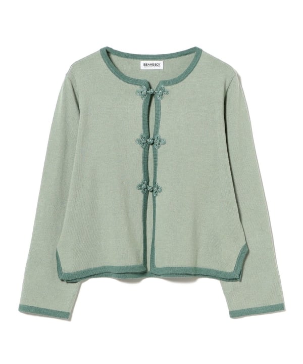 BEAMS BOY（ビームス ボーイ）12ゲージ トリム カーディガン（トップス